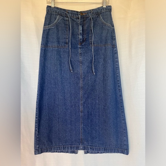 Vintage Denim Drawstring Skirt - Picture 4 of 4
